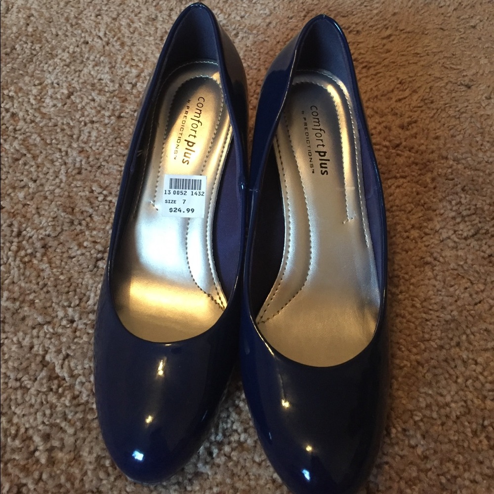Navy short heels
